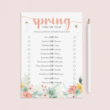 Spring This or That Questions Printable by LittleSizzle