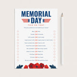 This or That Memorial Day Game Printable