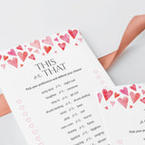 Easy Galentines Game This or That Printable PDF