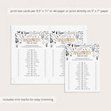 Hocus Pocus Halloween Party Game Printable