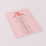 Pink and Red Retro Bold Galentine's Day Game This or That