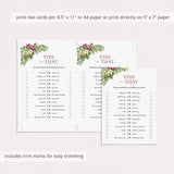Printable This or That Questions for Wine Party