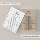 Book Club This or That Questions Printable