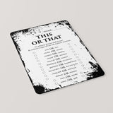 Horror Game For Halloween Party Printable This or That