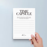 Boy First Birthday Time Capsule Cards Printable