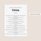 Printable Housewarming Party Trivia Questions and Answers