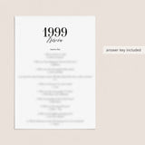 1999 Fun Facts Quiz with Answers Printable