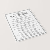 Art Deco New Year's Eve Trivia Quiz with Answers Printable