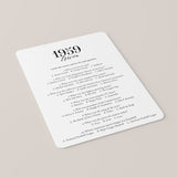 1959 Fun Facts Quiz with Answers Printable