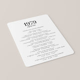 1979 Fun Facts Quiz with Answers Printable