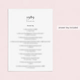 1989 Quiz and Answers Printable