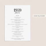 1959 Fun Facts Quiz with Answers Printable