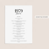 1979 Fun Facts Quiz with Answers Printable