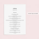Born in 1994 Birthday Games for Her Printable