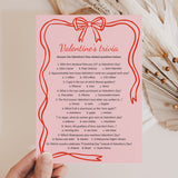Valentine's Day Trivia with Multiple Choice Questions Printable