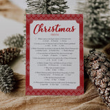 Printable Christmas Party Games with Knitted Sweater Pattern