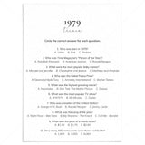 1979 Quiz and Answers Printable by LittleSizzle