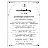 Printable Halloween Trivia Questions and Answers Celestial Theme by LittleSizzle