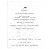 1994 Quiz and Answers Printable by LittleSizzle