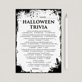 Halloween Trivia Quiz with Answers Printable by LittleSizzle