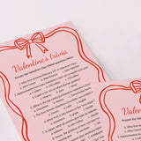 Valentine's Day Trivia with Multiple Choice Questions Printable