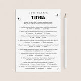 New Year's Eve Trivia Questions and Answers Printable by LittleSizzle