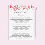Valentine Trivia Questions and Answers Digital Download by LittleSizzle