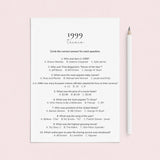 1999 Quiz and Answers Printable by LittleSizzle