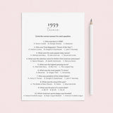 1959 Quiz and Answers Printable by LittleSizzle
