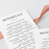 Mother's Day Multiple Choice Trivia with Answers Printable