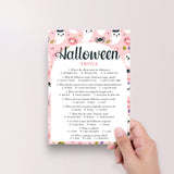Ghostly Halloween Trivia Game for Girls Printable