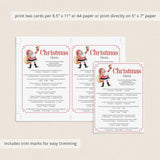 Christmas Multiple Choice Trivia with Answers Printable