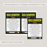 Halloween Quiz Printable with Answers