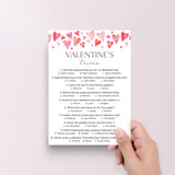 Valentine Trivia Questions and Answers Digital Download