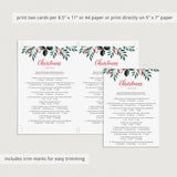 Printable Multiple Choice Christmas Quiz with Answer Key