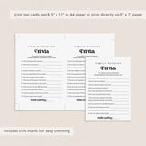 Family Reunion Trivia Questions Printable Icebreaker Game