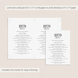 1979 Fun Facts Quiz with Answers Printable