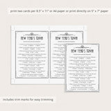 Art Deco New Year's Eve Trivia Quiz with Answers Printable