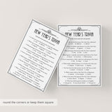 Art Deco New Year's Eve Trivia Quiz with Answers Printable