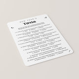 New Year's Eve Trivia Questions and Answers Printable