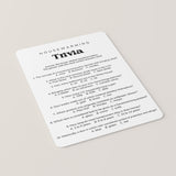 Printable Housewarming Party Trivia Questions and Answers
