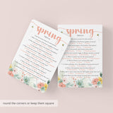 Spring Trivia Questions and Answers Printable