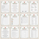 Vintage Christmas Theme Party Game Bundle Printable by LittleSizzle