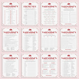 12 Fun Valentine Games Printable by LittleSizzle