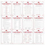 12 Fun Valentine Games Printable by LittleSizzle