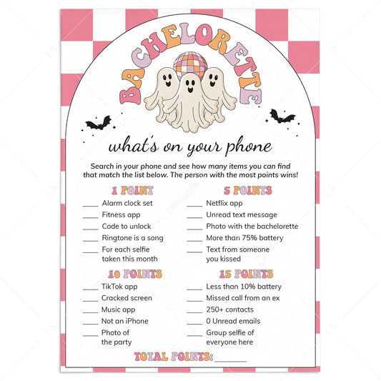 Boo Crew Bach Party Game What's On Your Phone by LittleSizzle