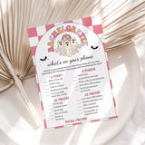 Boo Crew Bach Party Game What's On Your Phone