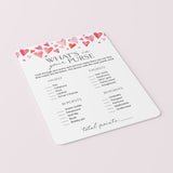 Galentines Game What's In Your Purse Printable PDF