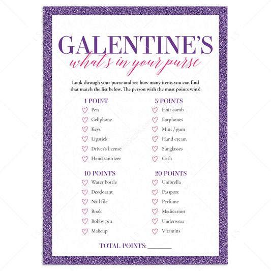 Galentines Day Whats In Your Purse Game Download by LittleSizzle