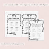 Coquette Girls Night Game What's In Your Purse